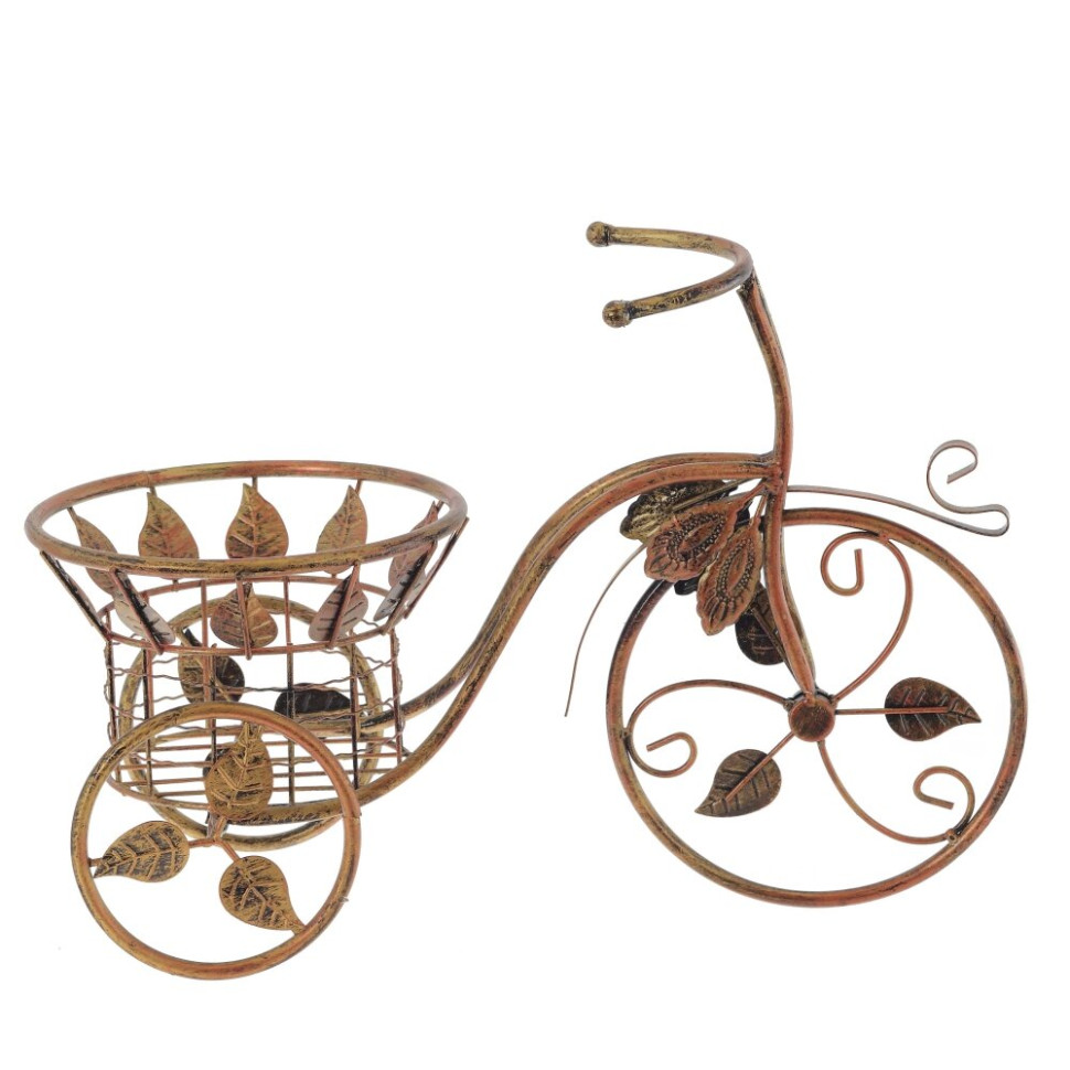 Подставка для цветов "Велосипед", L45 W20 H31 см