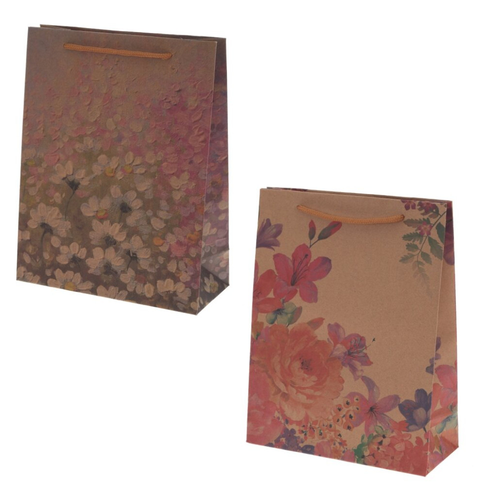 Пакет подарочный XS (бумага 210г/м2, блок 12шт), L15 W6 H20 см, 2в.