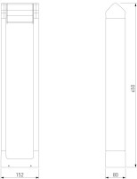 Наземный светильник DORS 35163/F черный Elektrostandard