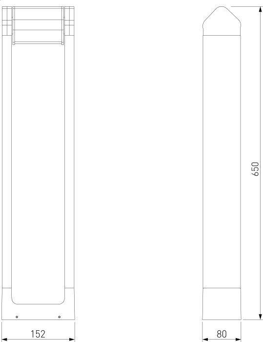 Наземный светильник DORS 35163/F черный Elektrostandard
