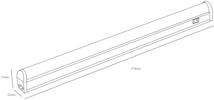 Настенно-потолочный светильник  LLED-01-08W-6500-W ЭРА