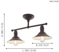 Потолочная люстра Stockbury 49824 Eglo Потолочная люстра Stockbury 49824 Eglo