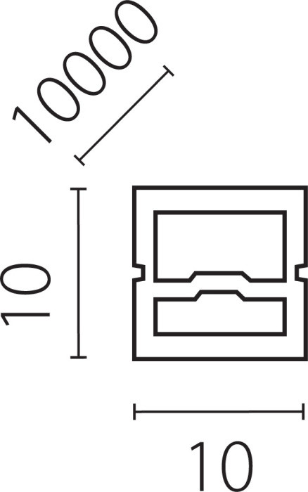 Профиль для светодиодной ленты Profiled 441011 Lightstar
