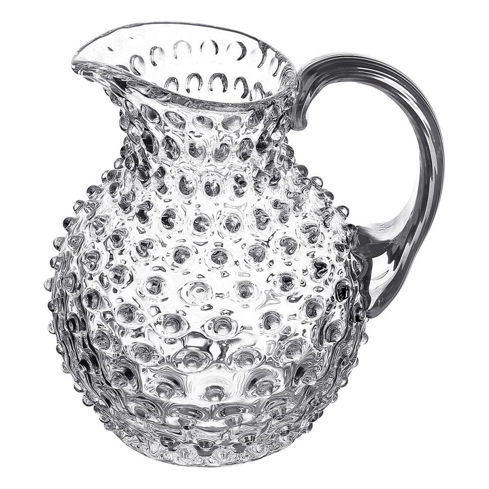 Кувшин 750мл."Kvetna Полка Дот 16200" прозрачный, платиновый