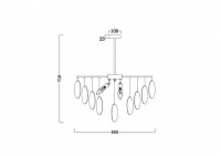 Подвесная люстра Freya Porto FR5104PL-06N Подвесная люстра Freya Porto FR5104PL-06N