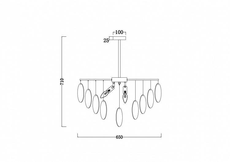 Подвесная люстра Freya Porto FR5104PL-06N