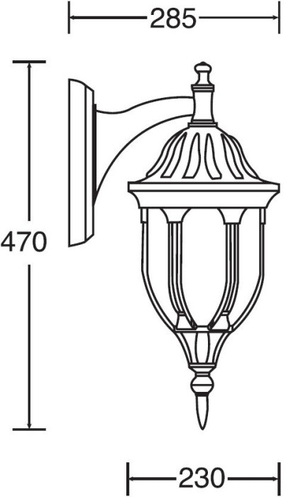 Настенный фонарь уличный GENUYA 92102/04 Bl Oasis Light