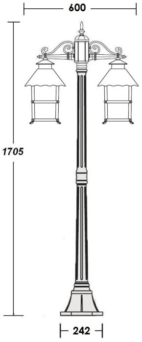 Наземный фонарь CAIOR 2 81408A Gb Oasis Light
