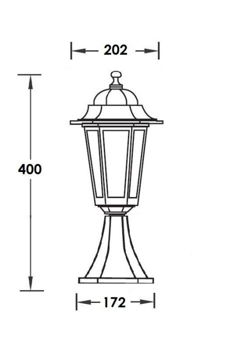 Наземный фонарь  79804S Bl Oasis Light