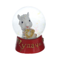 Фигурка декор в стекл шаре "Лошадка", L4,5 W4,5 H5,5 см, 4в.