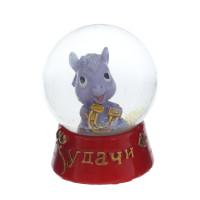 Фигурка декор в стекл шаре "Лошадка", L4,5 W4,5 H5,5 см, 4в.
