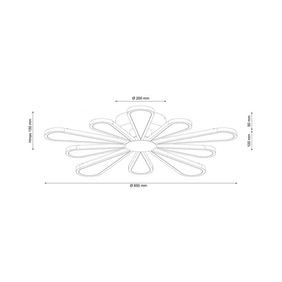 Потолочная люстра Lucia Tucci Miracoli 202.10 LED