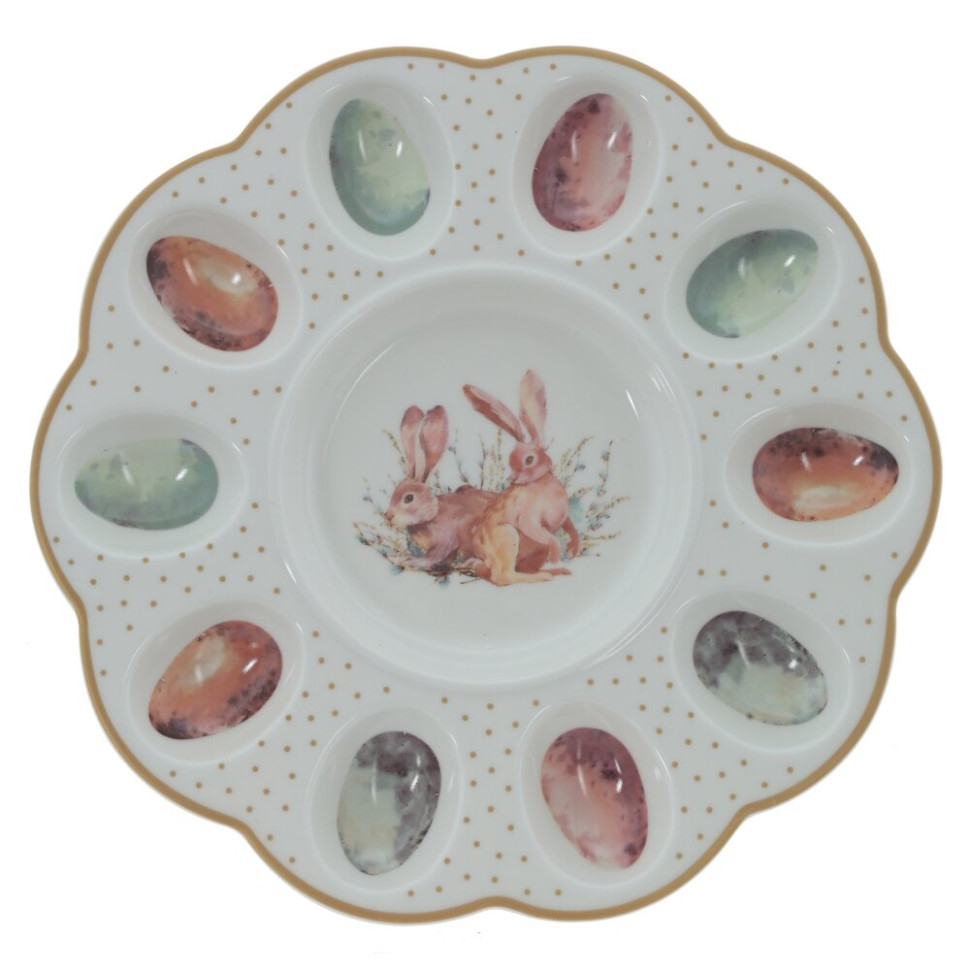 Тарелка для 10-ти яиц, L25,5 W25,5 H2 см