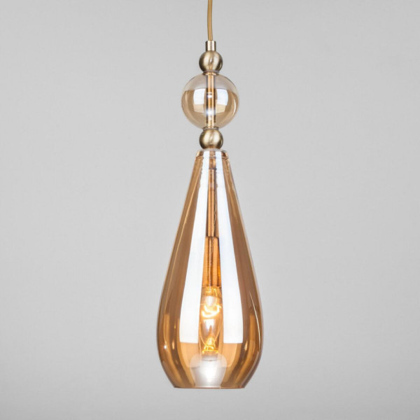 Подвесной светильник Eurosvet Ilario 50202/1 янтарный