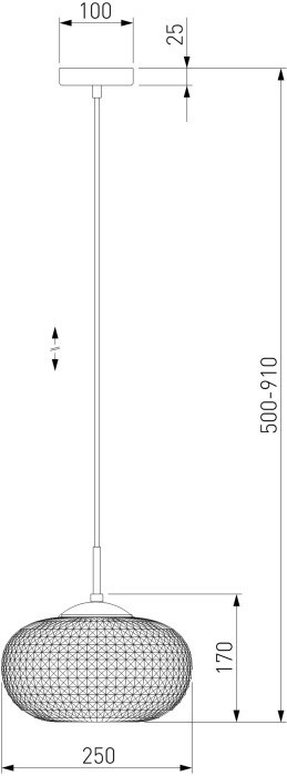Подвесной светильник Gem 50262/1 прозрачный Eurosvet