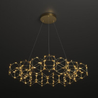 Подвесной светодиодный светильник Eurosvet Uma 90169/15 медь