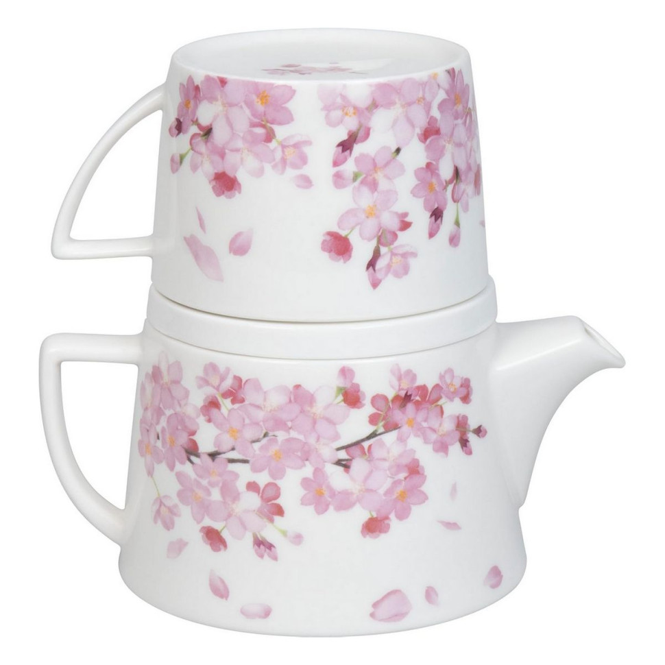 Набор для чая 350мл на 1перс.4пред."Cherry Blossom"