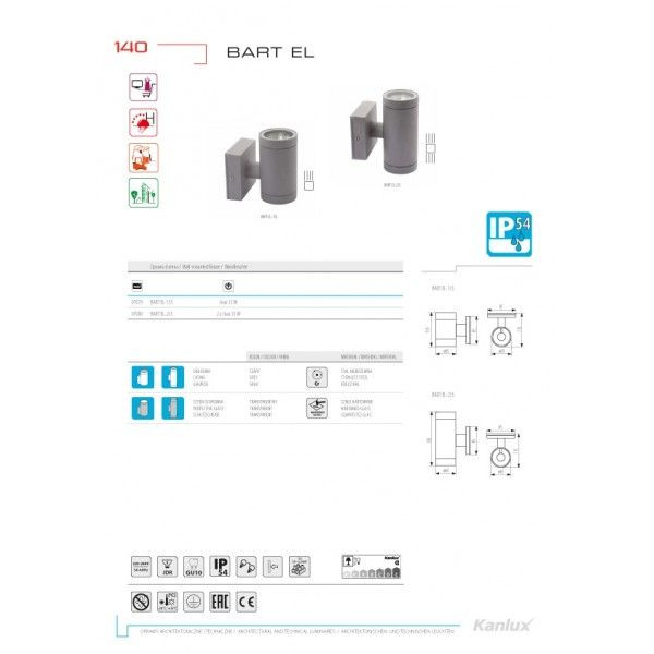 Архитектурная подсветка Bart El 7080 Kanlux