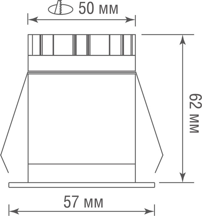 Точечный светильник Hole DL18897R7W1W Donolux