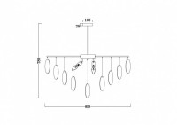 Подвесная люстра Freya Porto FR5104PL-08BS Подвесная люстра Freya Porto FR5104PL-08BS