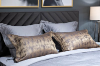 Комплект из 2х декоративных наволочек HOUSTON 50х70см золотой Комплект из 2х декоративных наволочек HOUSTON 50х70см золотой