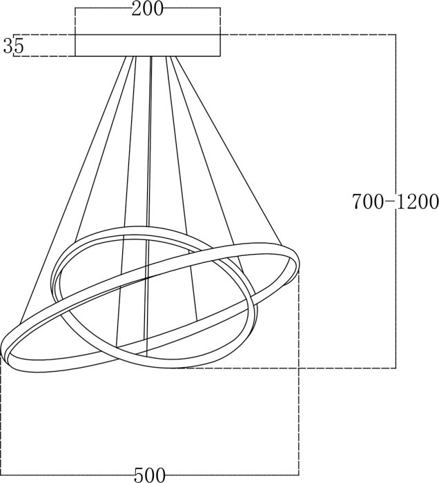 Подвесной светильник Euler 10228/2LED Escada