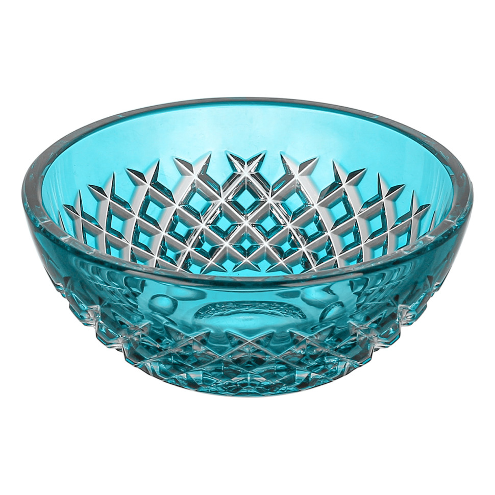 Ваза для конфет 16см."Karo" лазурная