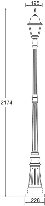 Наземный фонарь  79909M Bl Oasis Light