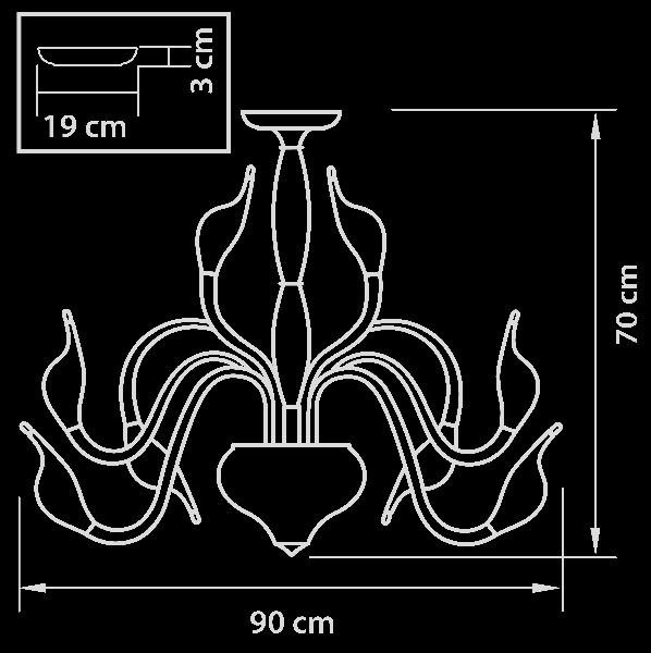 Потолочная люстра CIGNO COLLO 751186 Lightstar