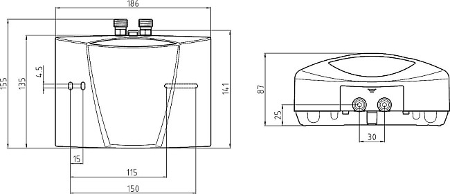 Водонагреватель Clage E-mini MBH 4