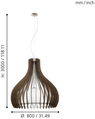 Подвесной светильник Tindori 96219 Eglo