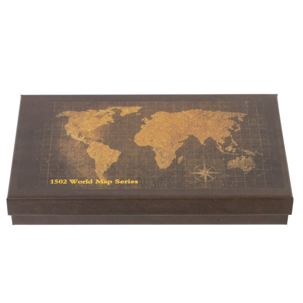 Набор подарочный: ручка перьевая, 5 наконечников, чернильница, воск, печать, держатель, L26 W15 H4 с