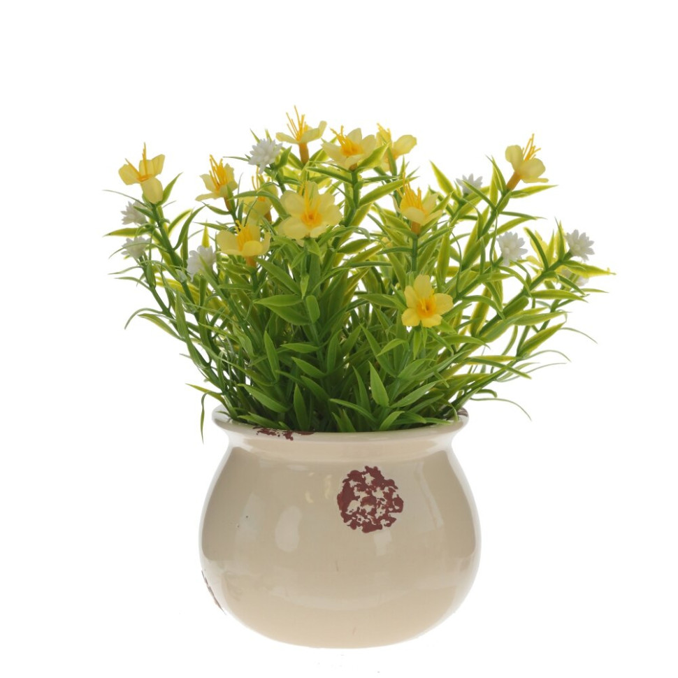 Цветочная композиция, L14 W14 H17 см, 4в.