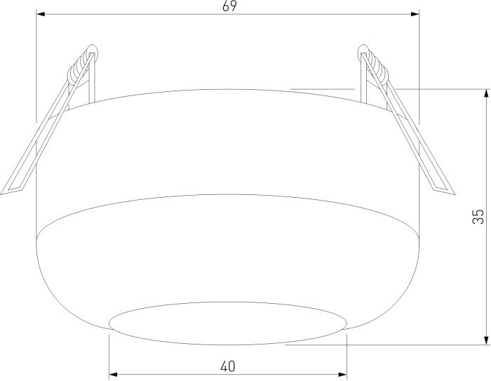 Точечный светильник Onde 25088/LED Elektrostandard