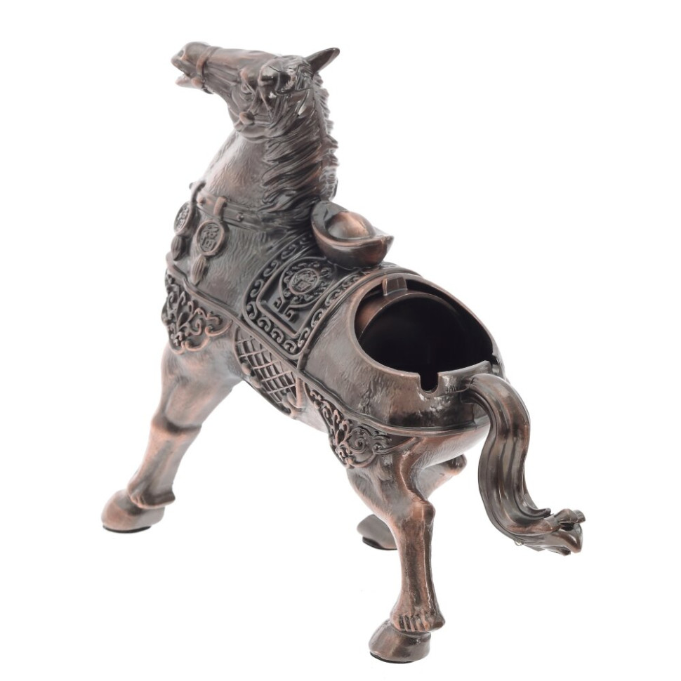 Пепельница "Лошадь", L26 W1 H21 см, 2в.