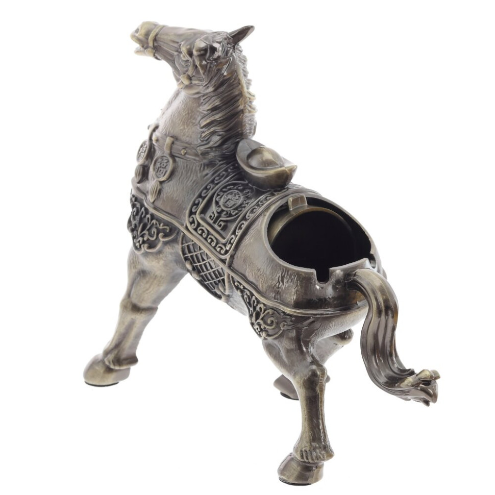 Пепельница "Лошадь", L26 W1 H21 см, 2в.