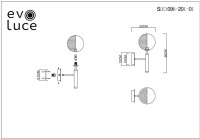 Бра Aveiro SLE1096-201-01 Evoluce Бра Aveiro SLE1096-201-01 Evoluce