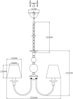 Подвесная люстра Feels V2613-5P Moderli Подвесная люстра Feels V2613-5P Moderli