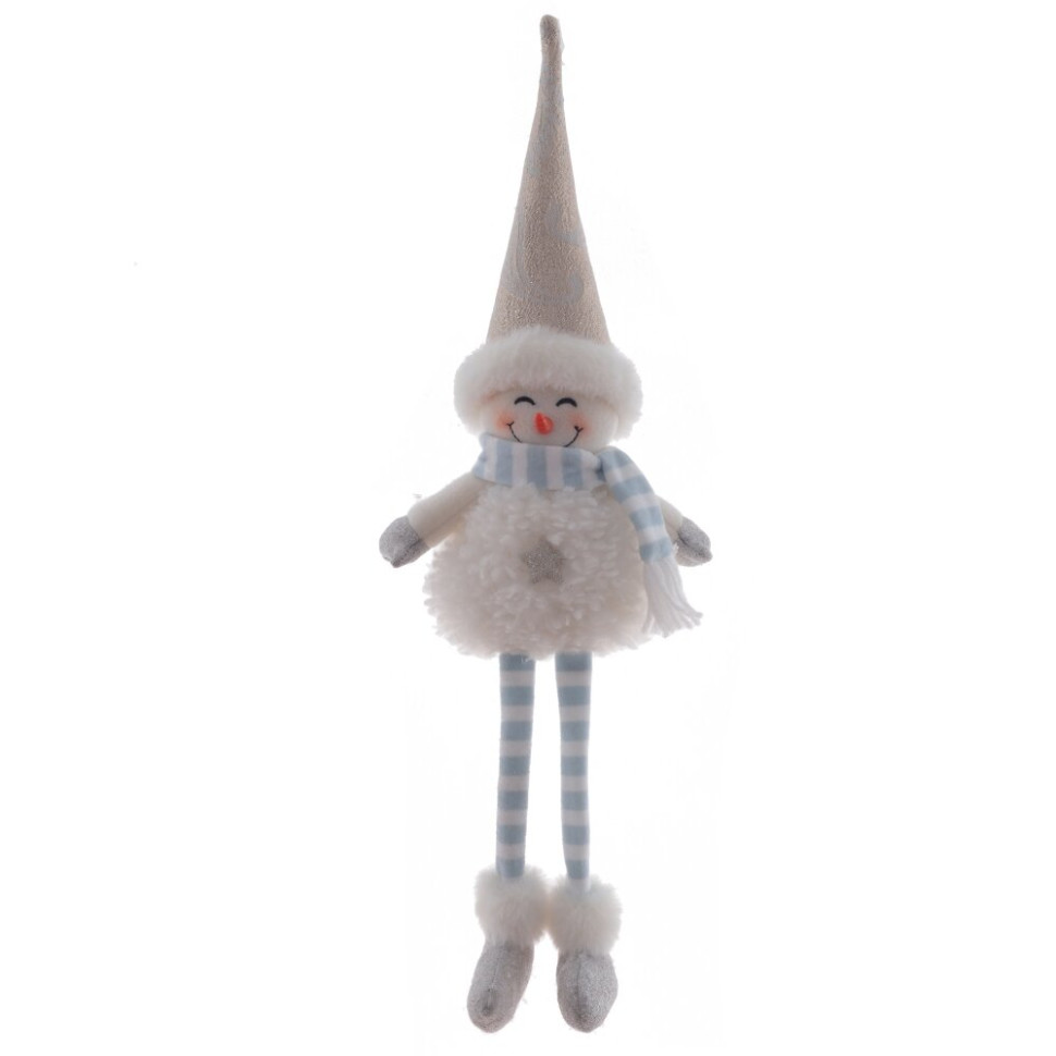 Игрушка набивная "Снеговик", L16 W9 H50/19 см, 2в.