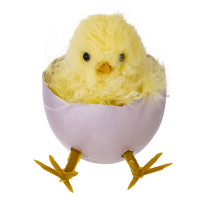 Изделие декоративное подвесное "Цыпленок" (блок 6шт), L7 W5 H7 см, 3в.