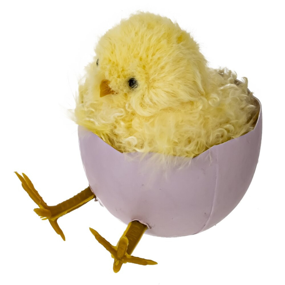 Изделие декоративное подвесное "Цыпленок" (блок 6шт), L7 W5 H7 см, 3в.