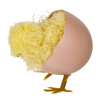 Изделие декоративное подвесное "Цыпленок" (блок 6шт), L7 W5 H7 см, 3в.