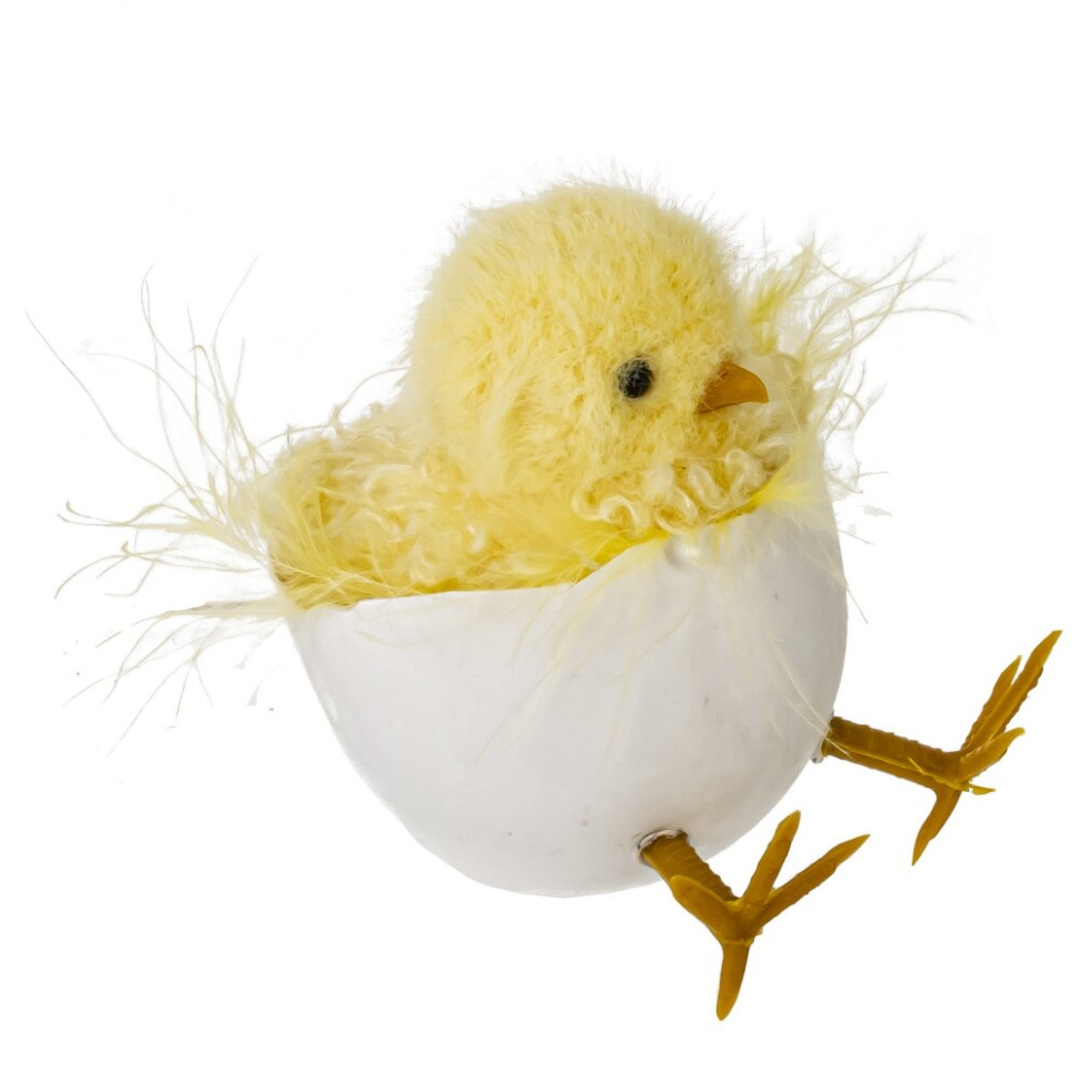 Изделие декоративное подвесное "Цыпленок" (блок 6шт), L7 W5 H7 см, 3в.