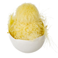 Изделие декоративное подвесное "Цыпленок" (блок 6шт), L7 W5 H7 см, 3в.