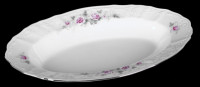 Блюдо овальное 24см."Роза серая платина 5396021" Bernadotte