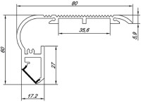 Профиль  DL18508 Alu Donolux