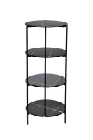 Стеллаж с полками черный Стеллаж с полками черный