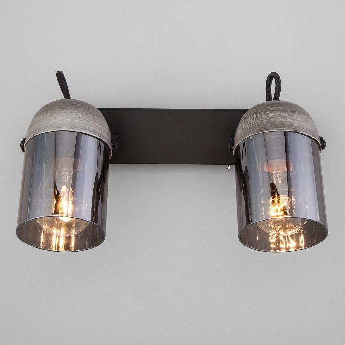 Спот Mars 20122/2 черный / серый Eurosvet