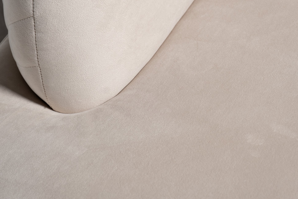 Диван Lea трехместный велюровый кремовый