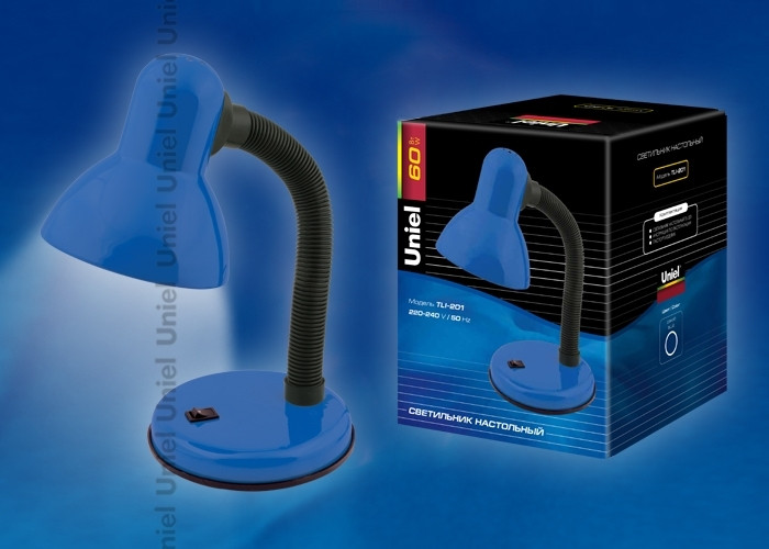 Интерьерная настольная лампа  TLI-201 Blue. E27 Uniel